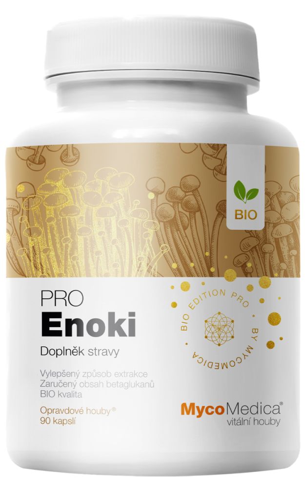 MycoMedica Enoki PRO 90 rastlinných kapsúl