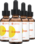 Calivita Vitamín D kvapky D-drops 4x30ml Family pack