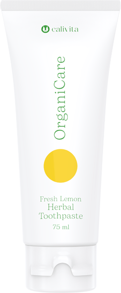 Calivita Zubná pasta OrganiCare Fresh Lemon Herbal Toothpaste 75 ml
